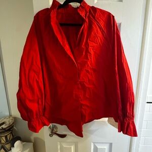 Elegant Red Women's Top